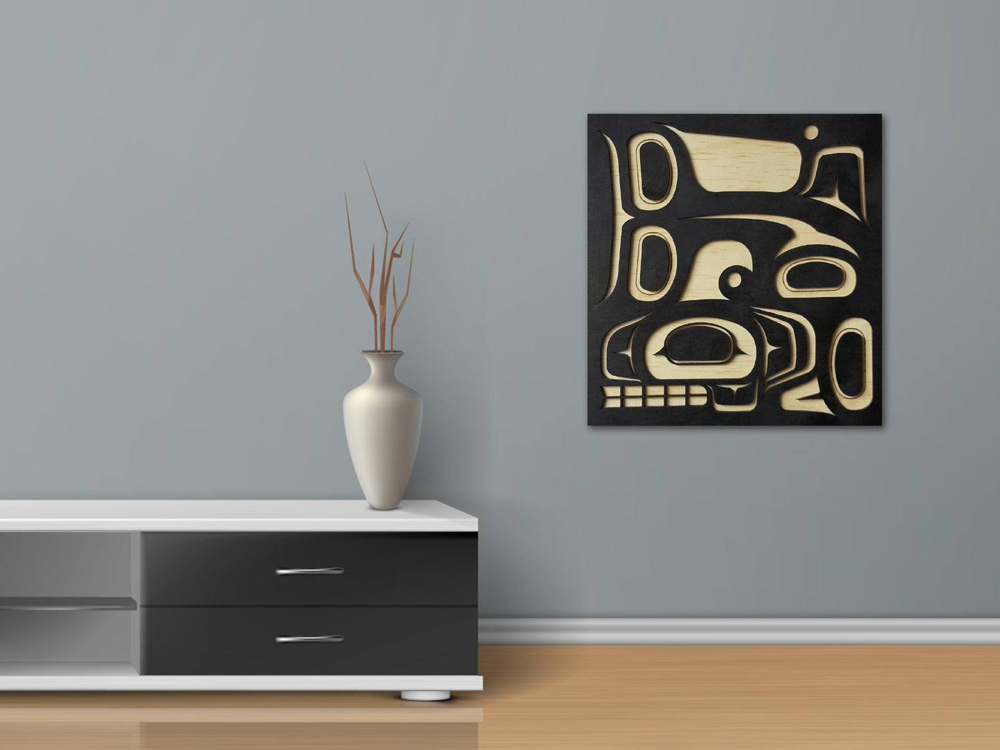 Coast Salish Killer Whale Wall Art