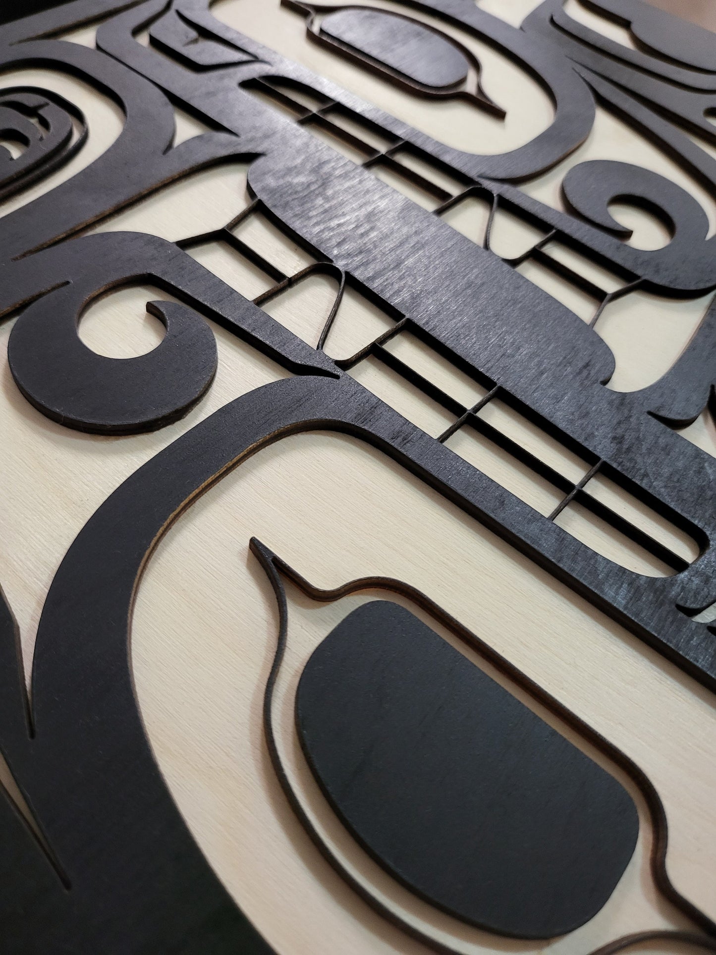 Coast Salish Twin Wolves Wall Art