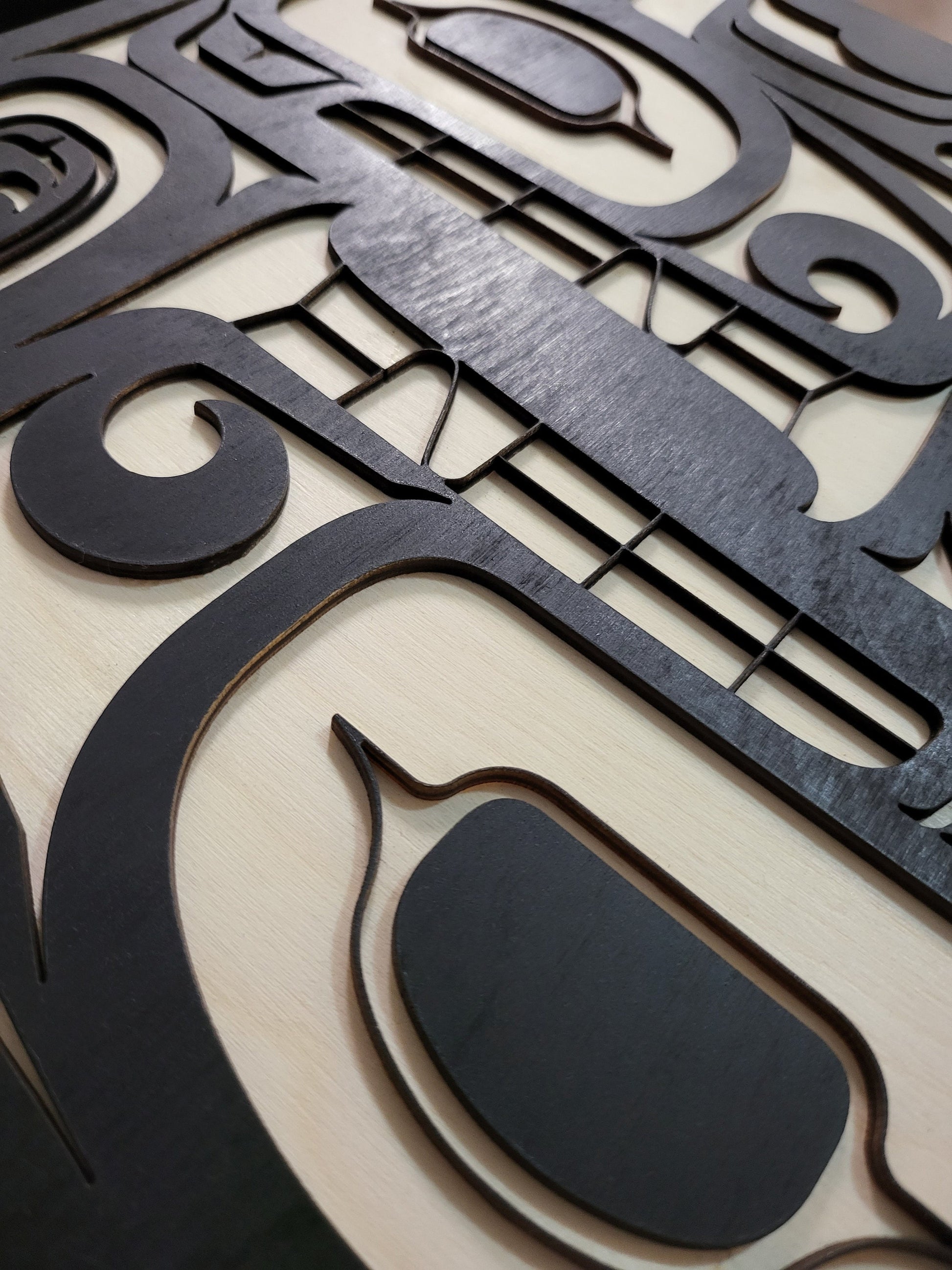 Coast Salish Twin Wolves Wall Art