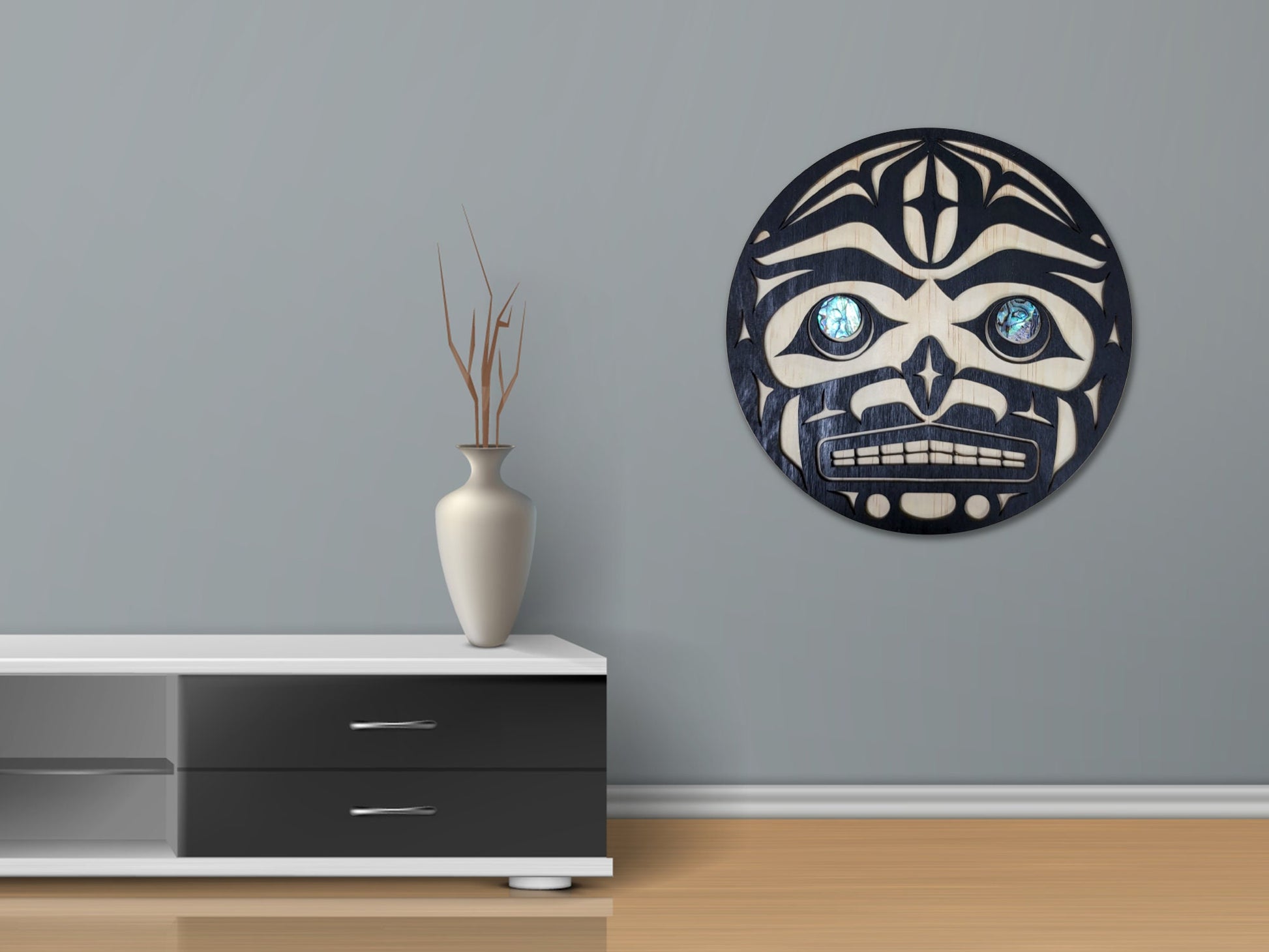 Coast Salish Moon Wall Art