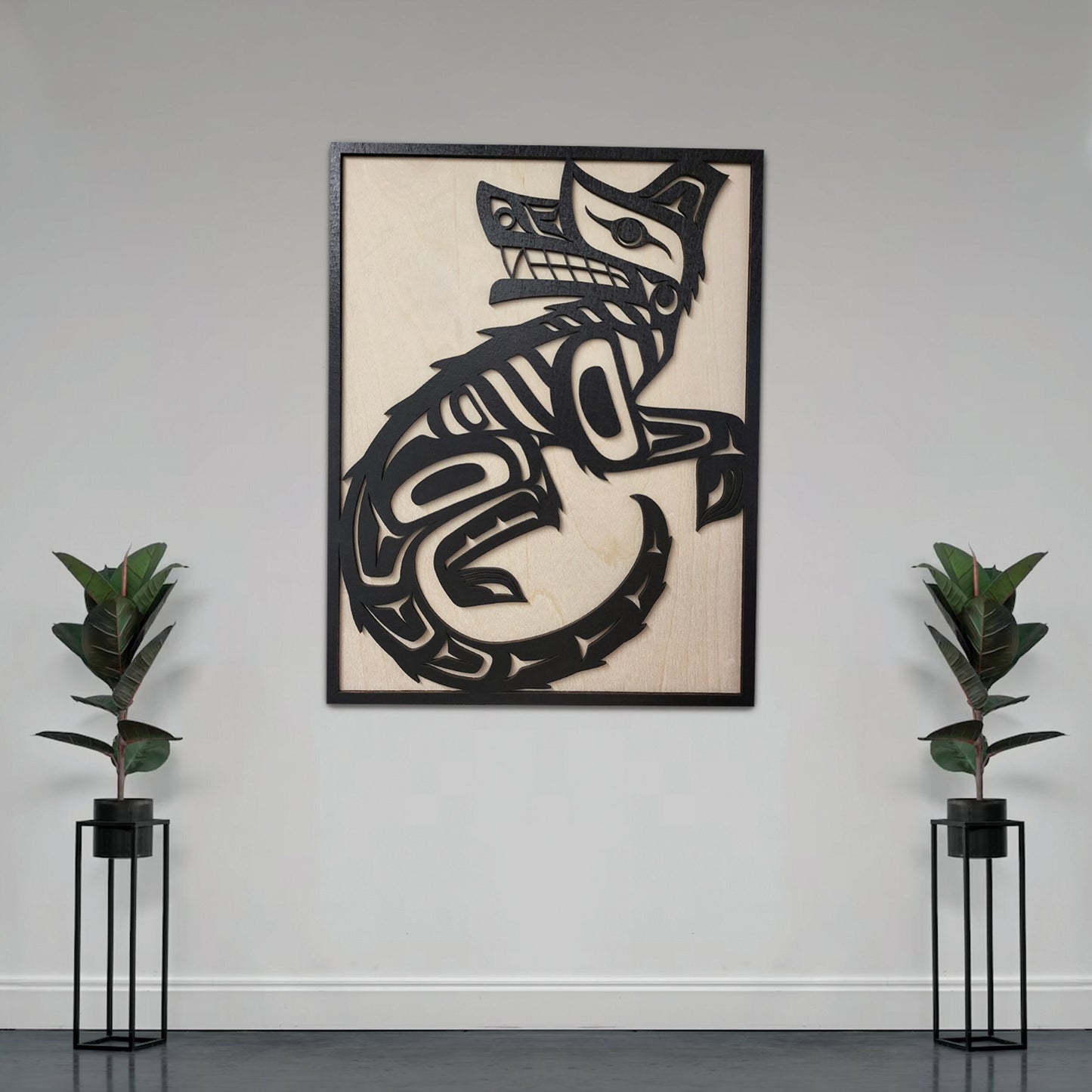Coast Salish Wolf Wall Art