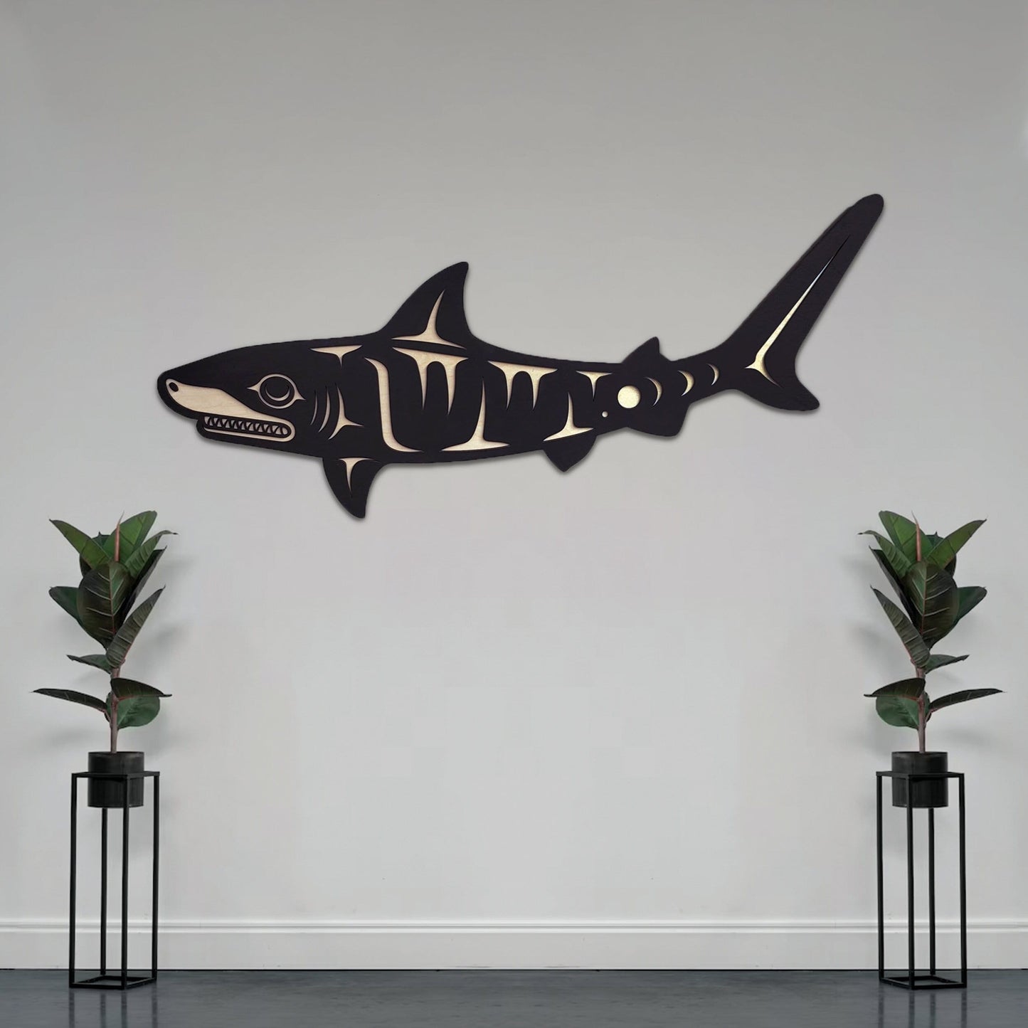Coast Salish Tiger Shark Wall Art