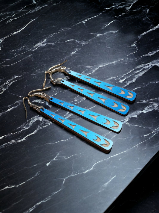 Northern Lights Paddle Earrings