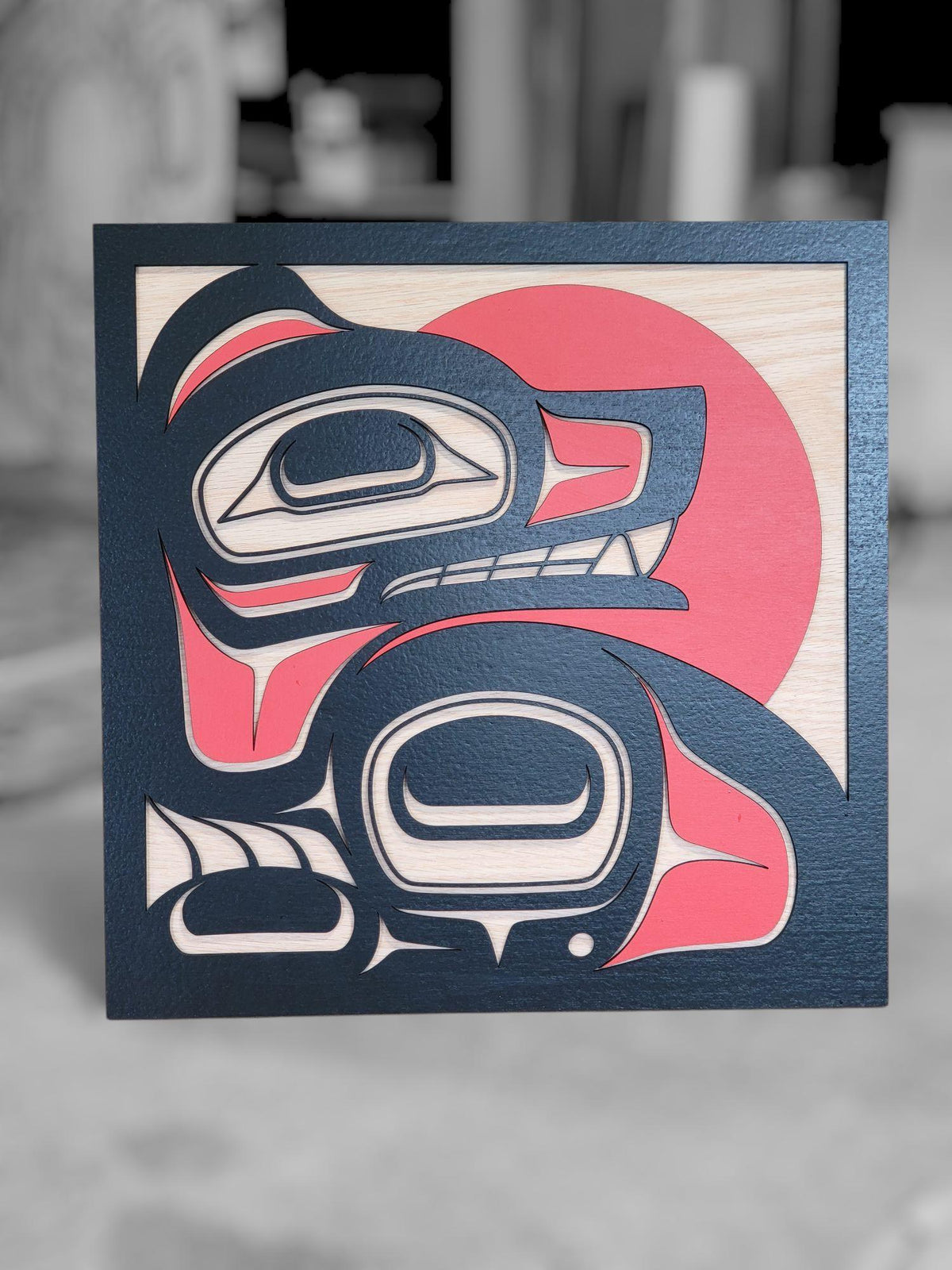 Blood Moon Bear Wall Art