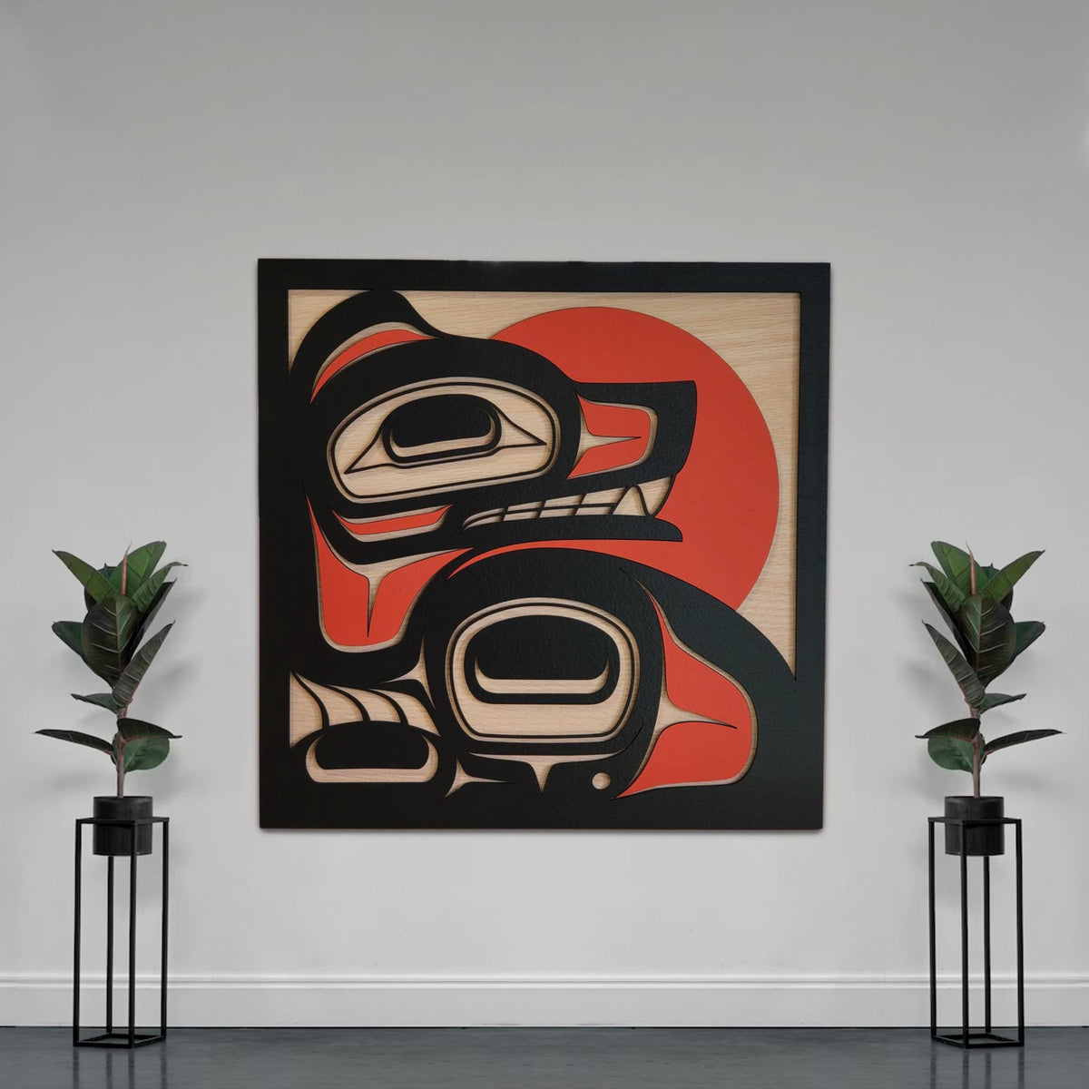 Blood Moon Bear Wall Art