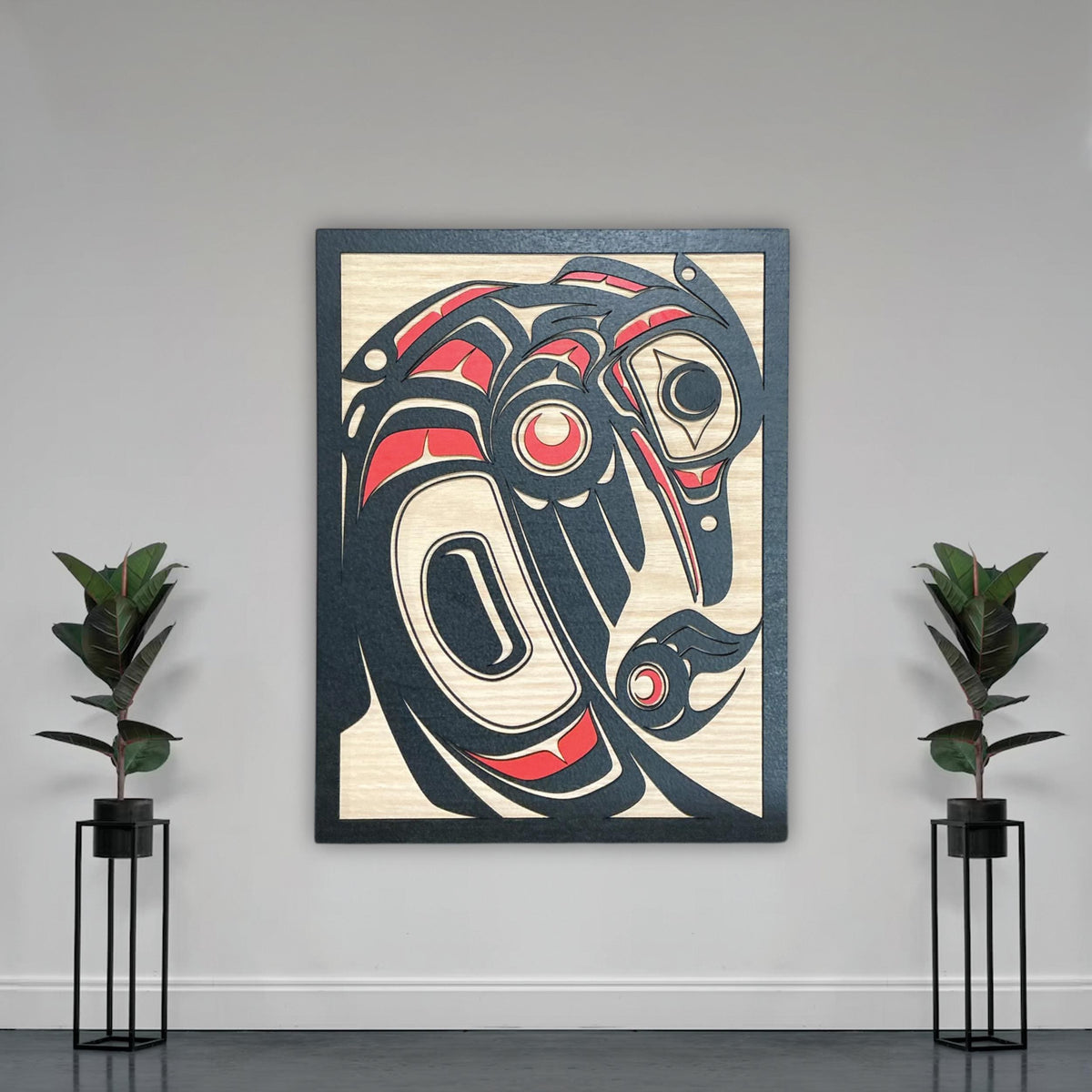 Coast Salish Heron Wall Art
