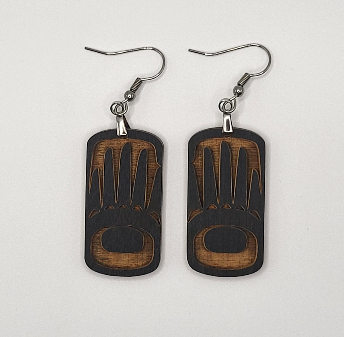 Coast Salish Hand Earrings