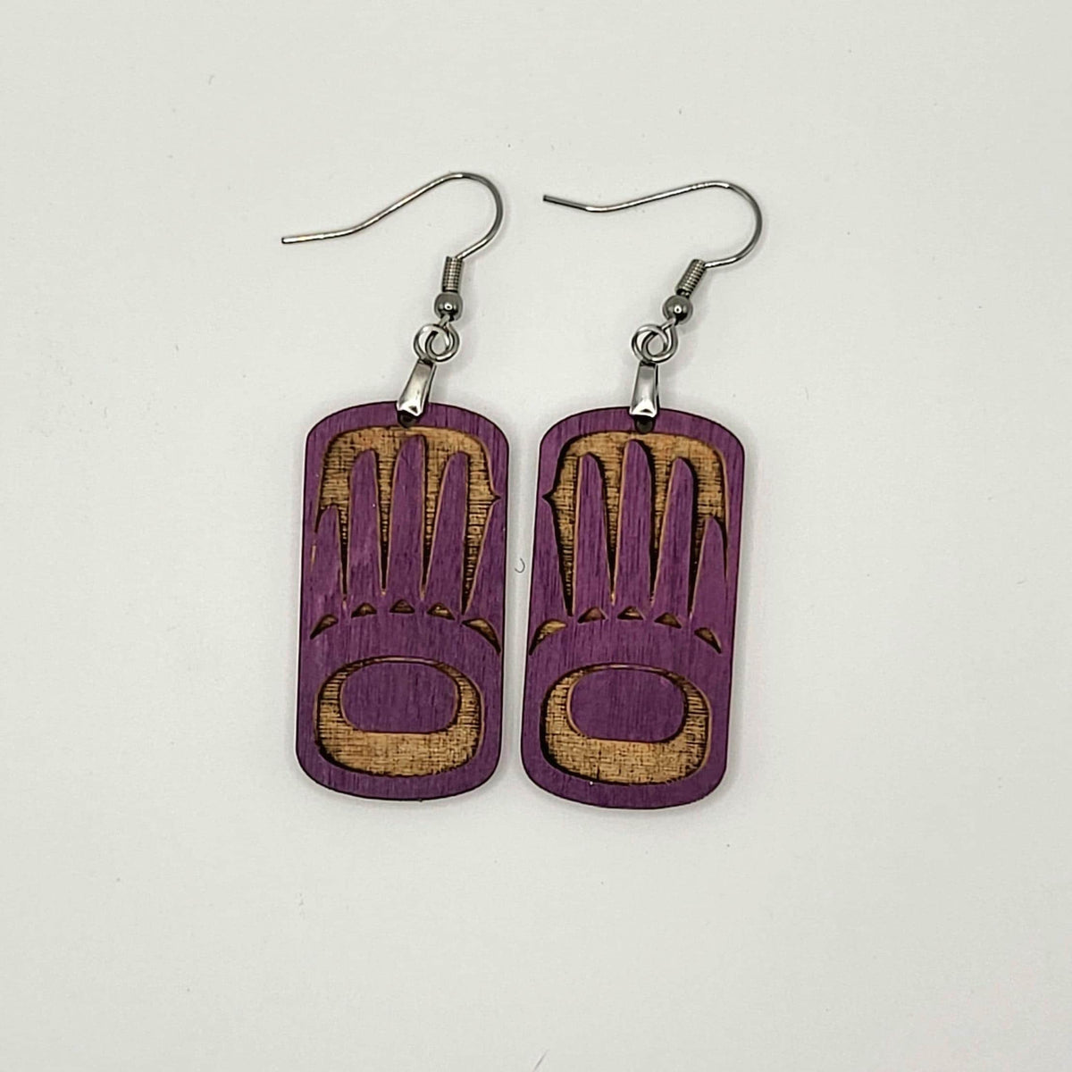 Coast Salish Hand Earrings